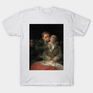 Self-Portrait with Dr. Arrieta by Francisco Goya T-Shirt